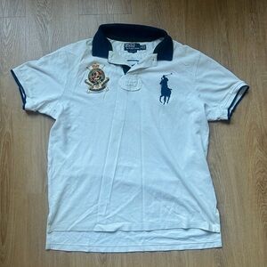 POLO Ralph Lauren Men’s R.L County Riders & Jockey Club White Polo Shirt Size XL